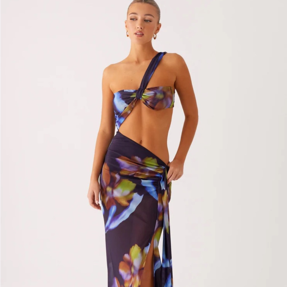 Peppermayo Dark Floral Maxi Dress